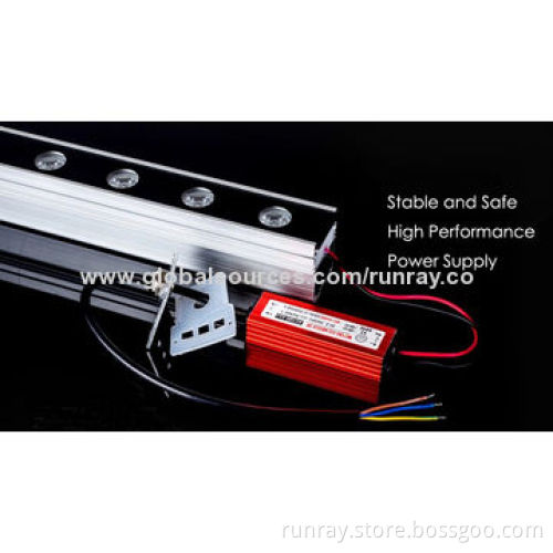 24W RGB LED Wall Washer Light, 85-265V AC, Aluminum Housing/Waterproof IP65/Bridgelux Chip, CE Mark